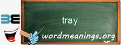 WordMeaning blackboard for tray